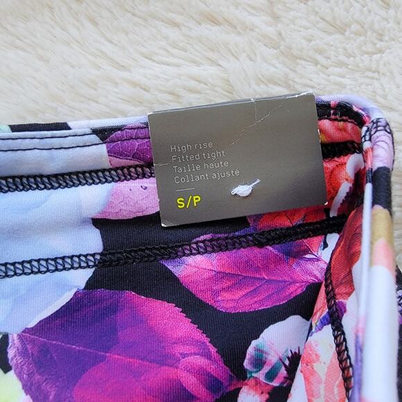 Old Navy Floral & Stripe High Rise Fitted Tight Leggings - Picture 5 of 5